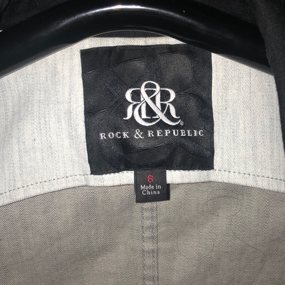Rock & Republic Denim Tuxedo Jean Jacket - Picture 5 of 7